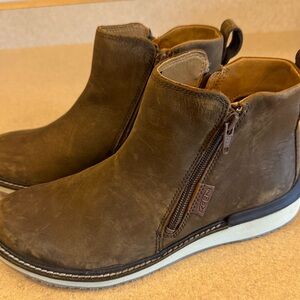 Keen Brown Leather Ankle Booties